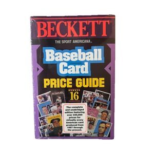 SEALED 1994 Beckett Sport Americana Baseball Card Price Guide #16‎ Paperback